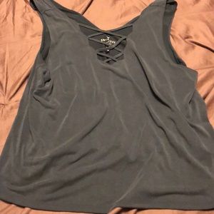 Suede tank top
